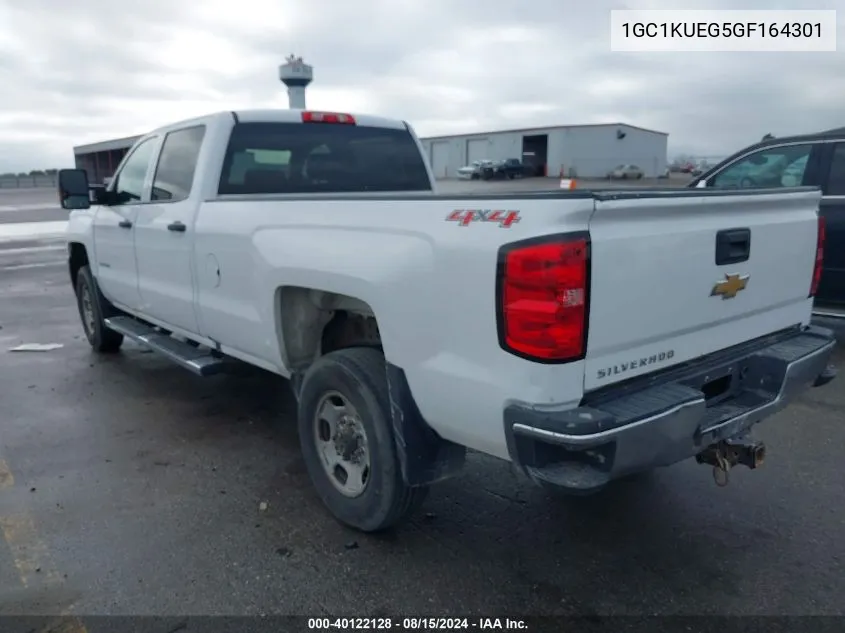 2016 Chevrolet Silverado 2500Hd K2500 Heavy Duty VIN: 1GC1KUEG5GF164301 Lot: 40122128