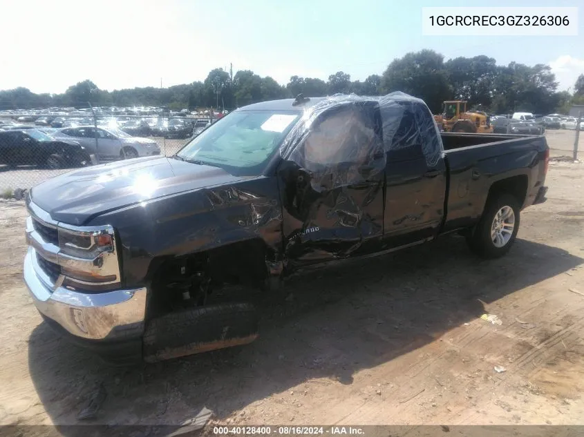 2016 Chevrolet Silverado 1500 1Lt VIN: 1GCRCREC3GZ326306 Lot: 40128400