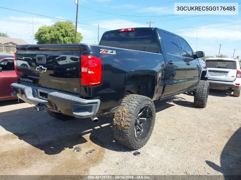 3GCUKREC5GG176485 2016 Chevrolet Silverado 1500 2Lt