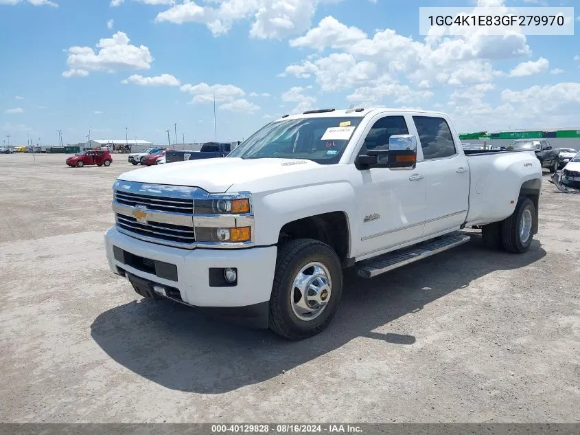 2016 Chevrolet Silverado 3500Hd High Country VIN: 1GC4K1E83GF279970 Lot: 40129828