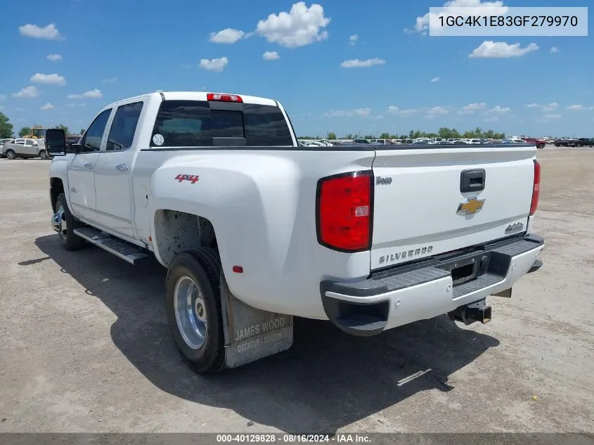 2016 Chevrolet Silverado 3500Hd High Country VIN: 1GC4K1E83GF279970 Lot: 40129828