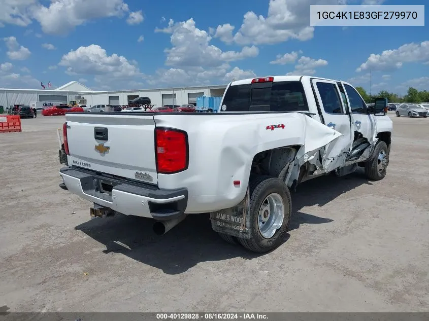 2016 Chevrolet Silverado 3500Hd High Country VIN: 1GC4K1E83GF279970 Lot: 40129828