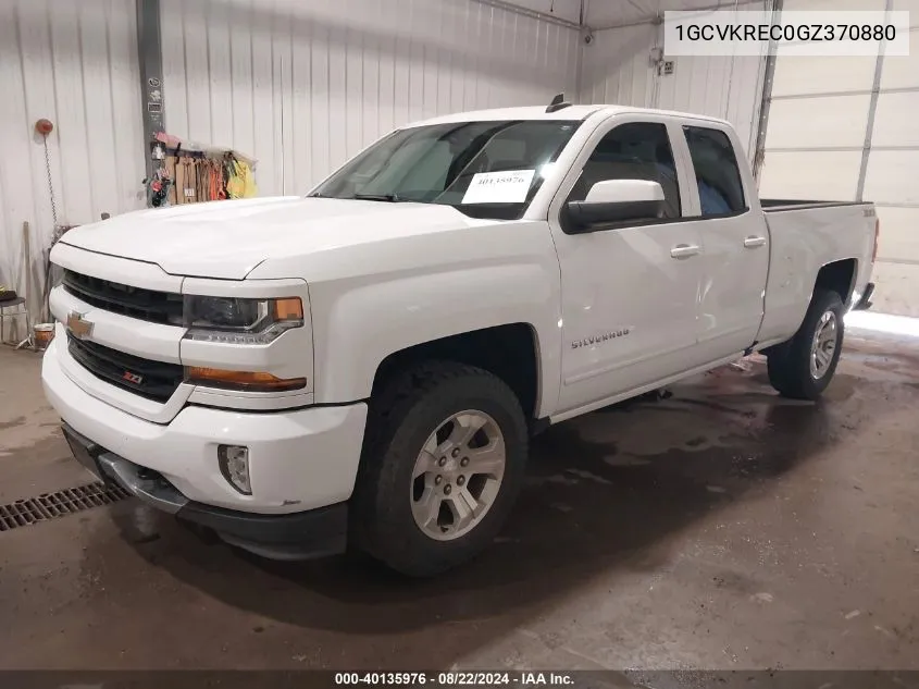 2016 Chevrolet Silverado 1500 2Lt VIN: 1GCVKREC0GZ370880 Lot: 40135976