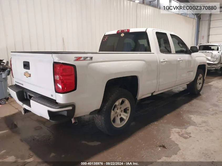 2016 Chevrolet Silverado 1500 2Lt VIN: 1GCVKREC0GZ370880 Lot: 40135976