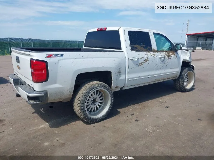 3GCUKREC1GG352884 2016 Chevrolet Silverado 1500 2Lt