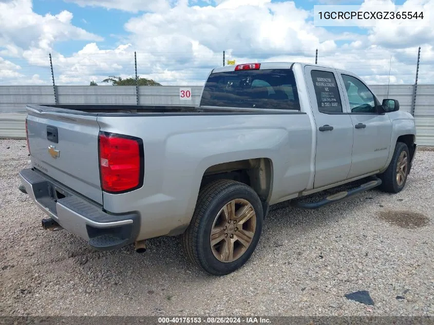 2016 Chevrolet Silverado 1500 Custom VIN: 1GCRCPECXGZ365544 Lot: 40175153