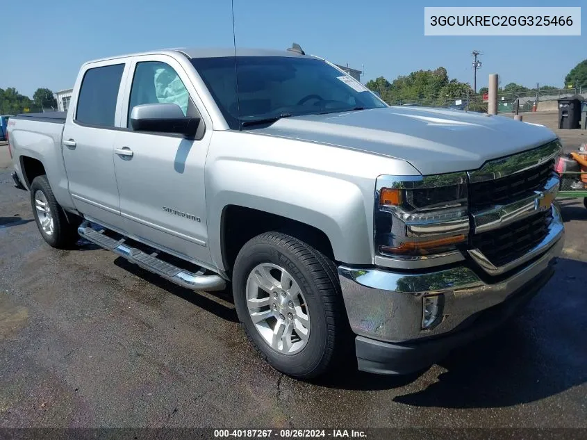 2016 Chevrolet Silverado 1500 1Lt VIN: 3GCUKREC2GG325466 Lot: 40187267