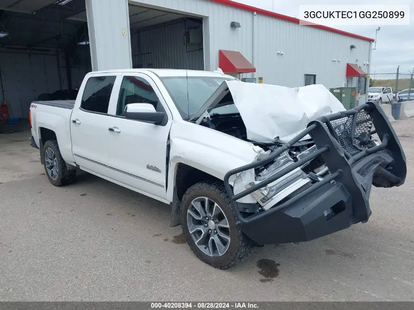 2016 Chevrolet Silverado 1500 High Country VIN: 3GCUKTEC1GG250899 Lot: 40208394