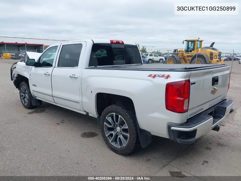 2016 Chevrolet Silverado 1500 High Country VIN: 3GCUKTEC1GG250899 Lot: 40208394