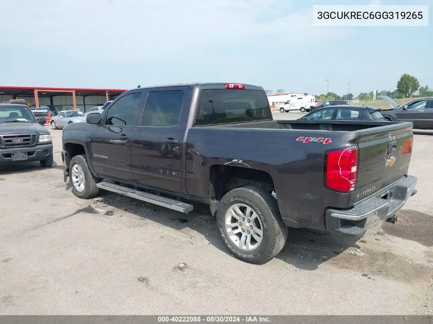 3GCUKREC6GG319265 2016 Chevrolet Silverado 1500 1Lt