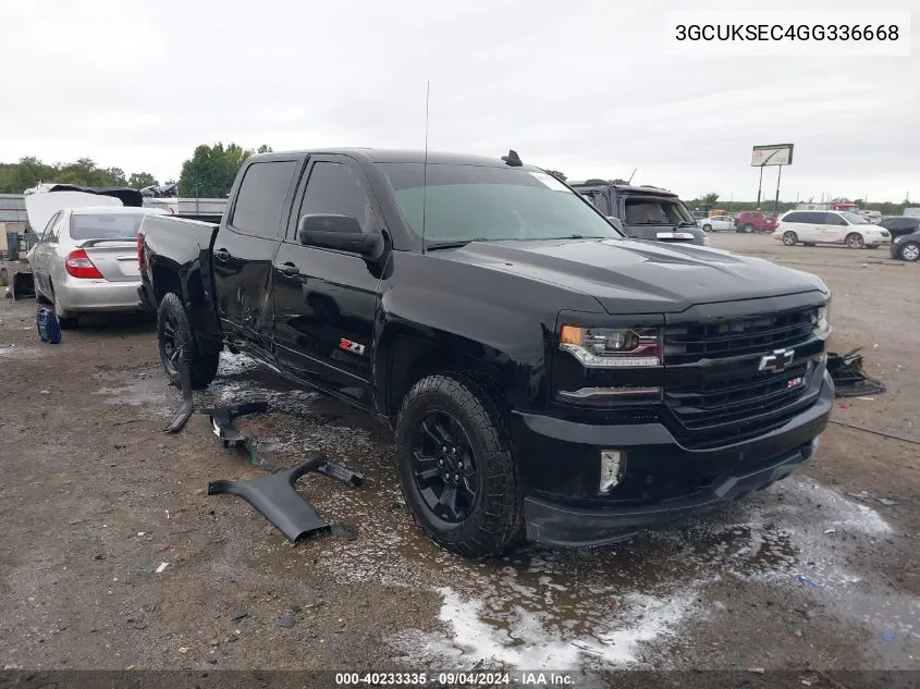 2016 Chevrolet Silverado 1500 2Lz VIN: 3GCUKSEC4GG336668 Lot: 40233335