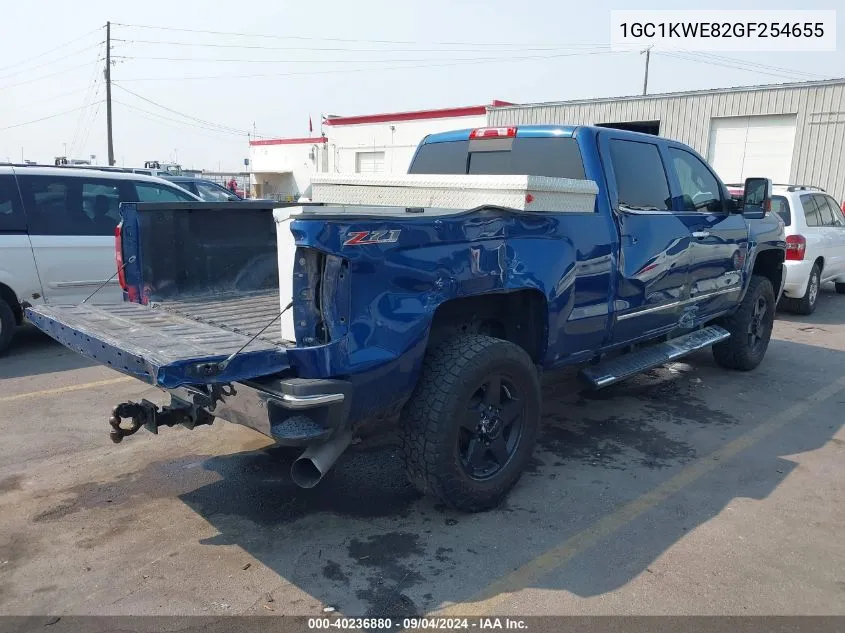 1GC1KWE82GF254655 2016 Chevrolet Silverado 2500Hd Ltz