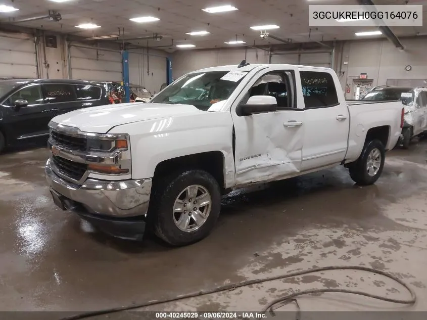 2016 Chevrolet Silverado 1500 1Lt VIN: 3GCUKREH0GG164076 Lot: 40245029