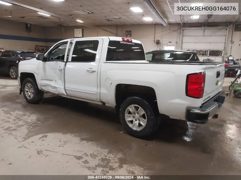 2016 Chevrolet Silverado 1500 1Lt VIN: 3GCUKREH0GG164076 Lot: 40245029