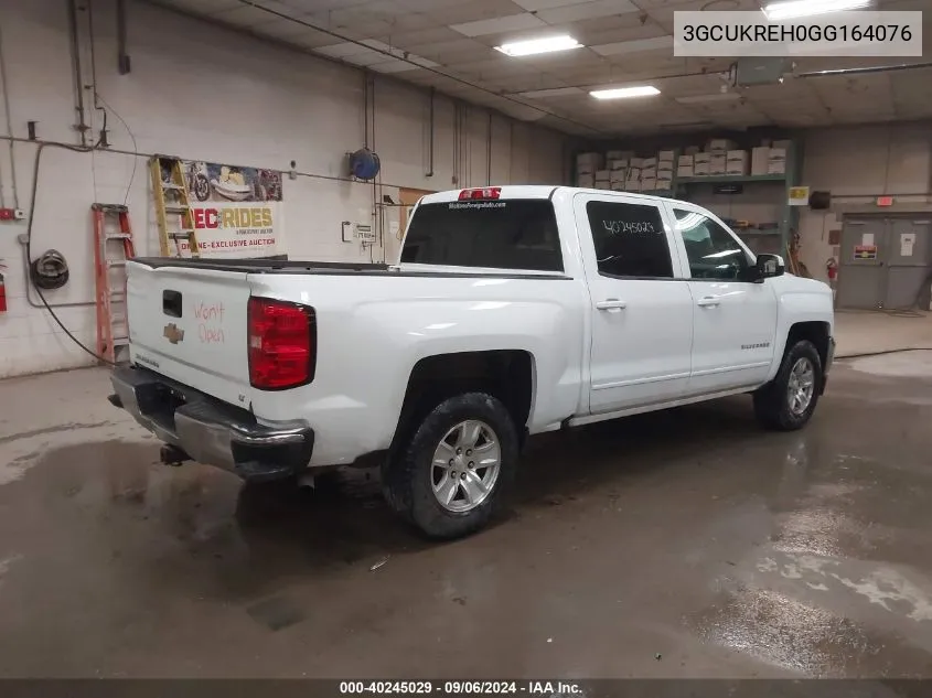 2016 Chevrolet Silverado 1500 1Lt VIN: 3GCUKREH0GG164076 Lot: 40245029