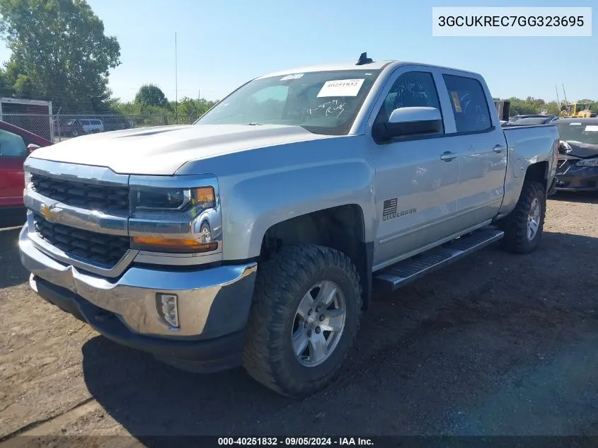 2016 Chevrolet Silverado K1500 Lt VIN: 3GCUKREC7GG323695 Lot: 40251832