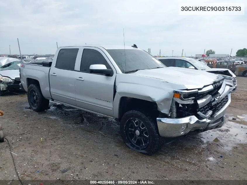 2016 Chevrolet Silverado K1500 Lt VIN: 3GCUKREC9GG316733 Lot: 40255465