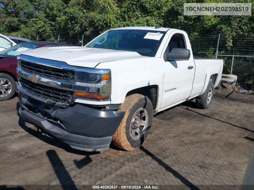 2016 Chevrolet Silverado C1500/C1500 Ls VIN: 1GCNCNEH2GZ398519 Lot: 40262537