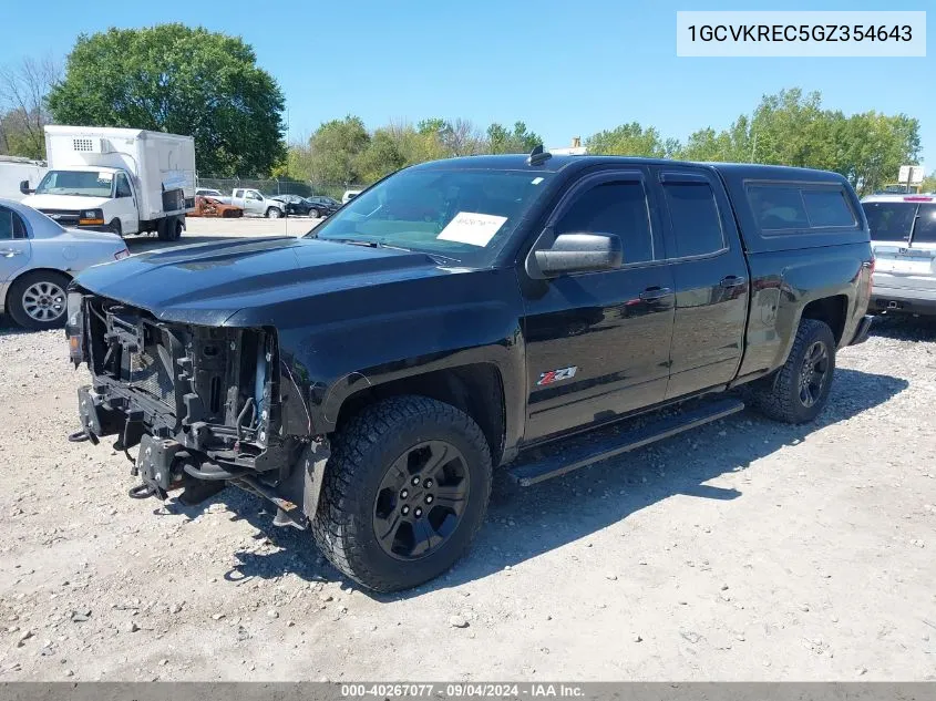 2016 Chevrolet Silverado 1500 2Lt VIN: 1GCVKREC5GZ354643 Lot: 40267077