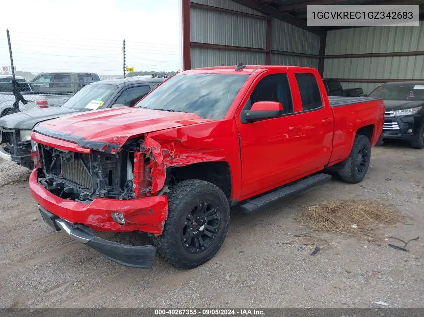 2016 Chevrolet Silverado K1500 Lt VIN: 1GCVKREC1GZ342683 Lot: 40267355