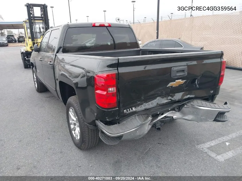 2016 Chevrolet Silverado 1500 1Lt VIN: 3GCPCREC4GG359564 Lot: 40271003