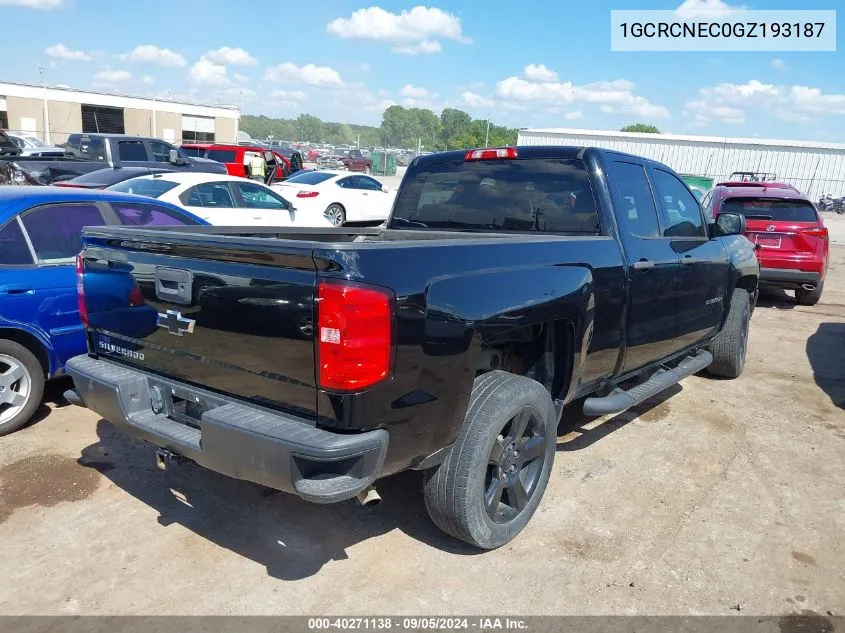 2016 Chevrolet Silverado 1500 Wt VIN: 1GCRCNEC0GZ193187 Lot: 40271138