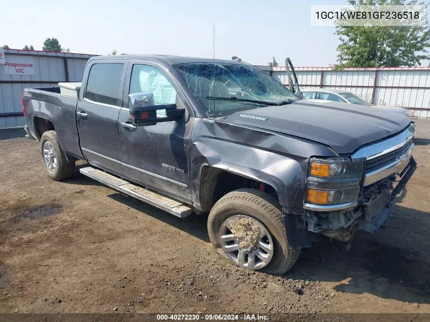 2016 Chevrolet Silverado 2500Hd Ltz VIN: 1GC1KWE81GF236518 Lot: 40272230