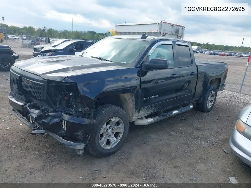 2016 Chevrolet Silverado 1500 2Lt VIN: 1GCVKREC8GZ272695 Lot: 40273576