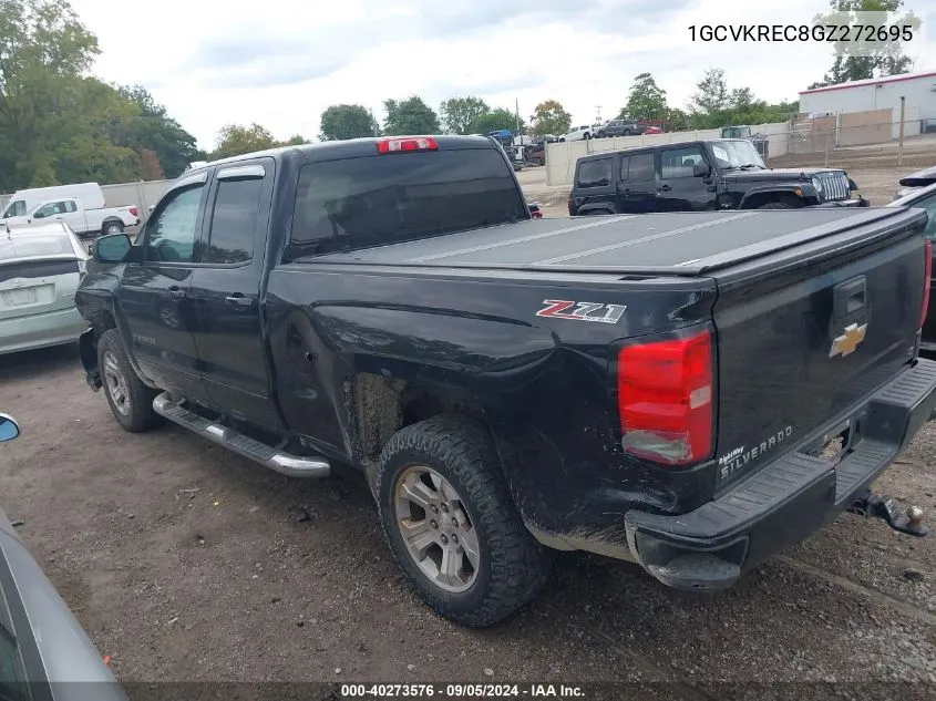 2016 Chevrolet Silverado 1500 2Lt VIN: 1GCVKREC8GZ272695 Lot: 40273576