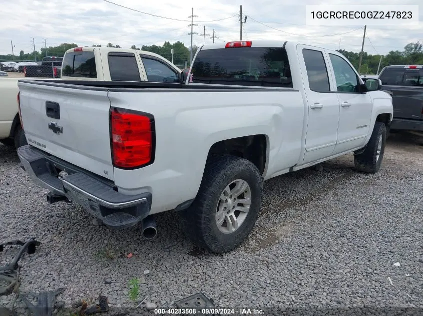 2016 Chevrolet Silverado 1500 1Lt VIN: 1GCRCREC0GZ247823 Lot: 40283508