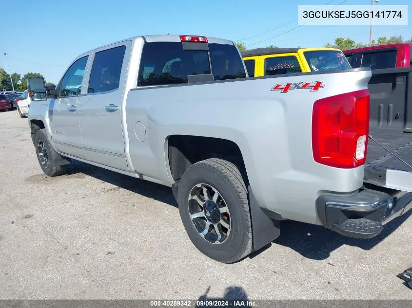 2016 Chevrolet Silverado 1500 1Lz VIN: 3GCUKSEJ5GG141774 Lot: 40289342