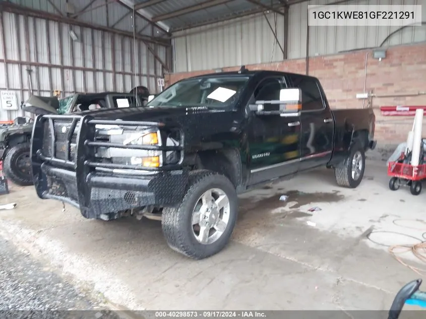 2016 Chevrolet Silverado 2500Hd Ltz VIN: 1GC1KWE81GF221291 Lot: 40298573