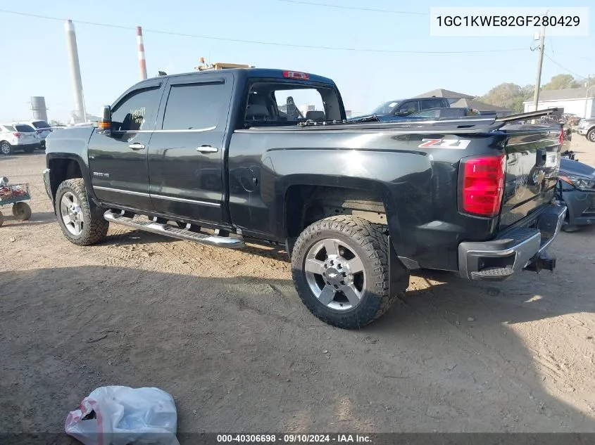 2016 Chevrolet Silverado 2500Hd Ltz VIN: 1GC1KWE82GF280429 Lot: 40306698