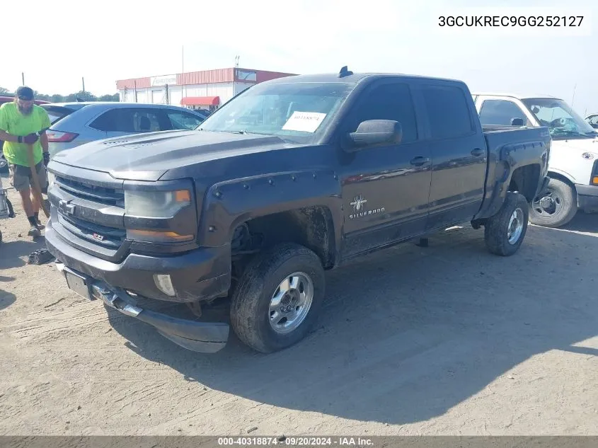 2016 Chevrolet Silverado 1500 2Lt VIN: 3GCUKREC9GG252127 Lot: 40318874