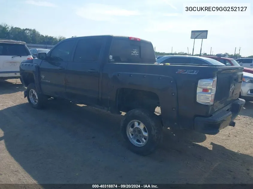 2016 Chevrolet Silverado 1500 2Lt VIN: 3GCUKREC9GG252127 Lot: 40318874