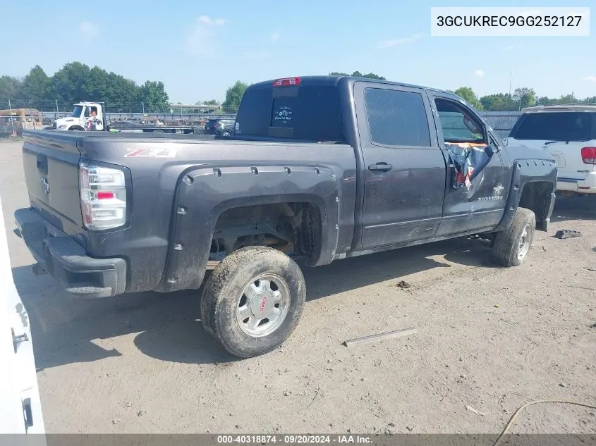 2016 Chevrolet Silverado 1500 2Lt VIN: 3GCUKREC9GG252127 Lot: 40318874