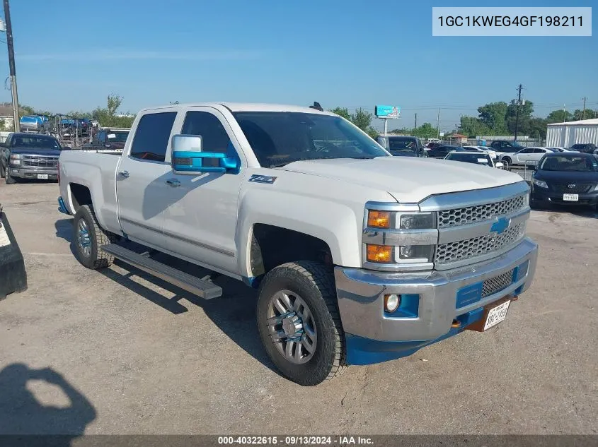 2016 Chevrolet Silverado 2500Hd Ltz VIN: 1GC1KWEG4GF198211 Lot: 40322615