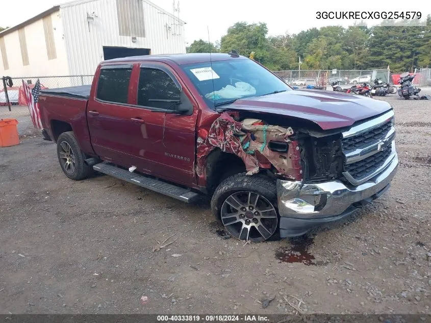 2016 Chevrolet Silverado K1500 Lt VIN: 3GCUKRECXGG254579 Lot: 40333819