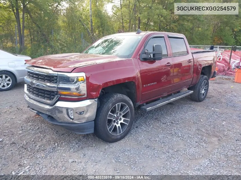 2016 Chevrolet Silverado K1500 Lt VIN: 3GCUKRECXGG254579 Lot: 40333819