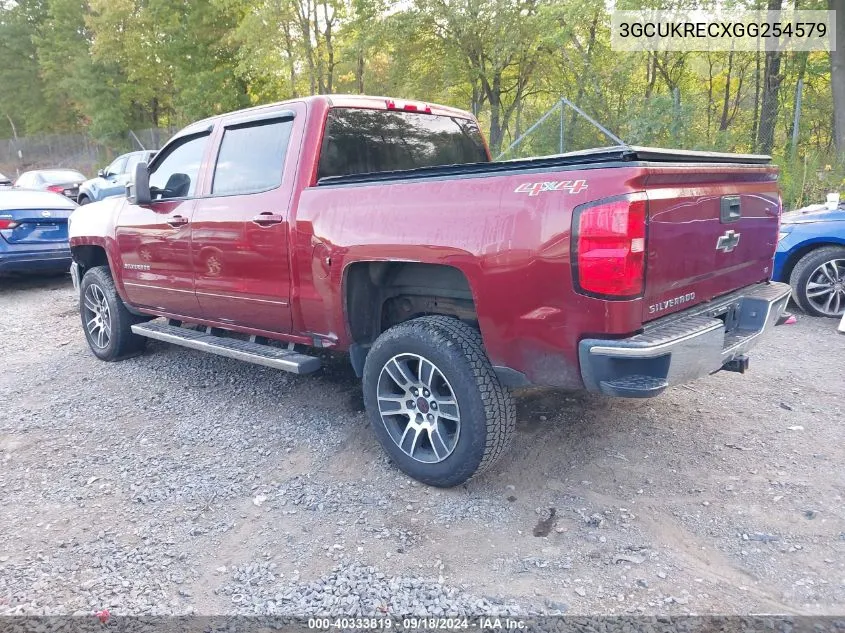 2016 Chevrolet Silverado K1500 Lt VIN: 3GCUKRECXGG254579 Lot: 40333819