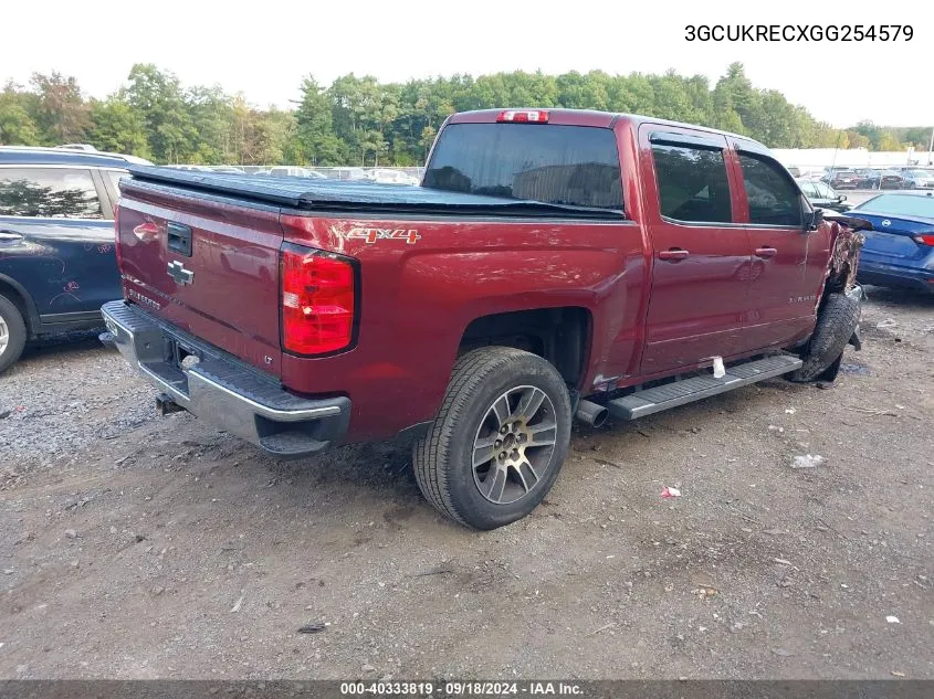 2016 Chevrolet Silverado K1500 Lt VIN: 3GCUKRECXGG254579 Lot: 40333819