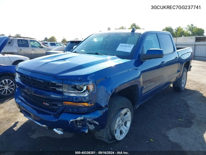 3GCUKREC7GG237741 2016 Chevrolet Silverado K1500 Lt