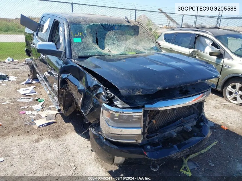 2016 Chevrolet Silverado 1500 High Country VIN: 3GCPCTEC9GG205588 Lot: 40345241