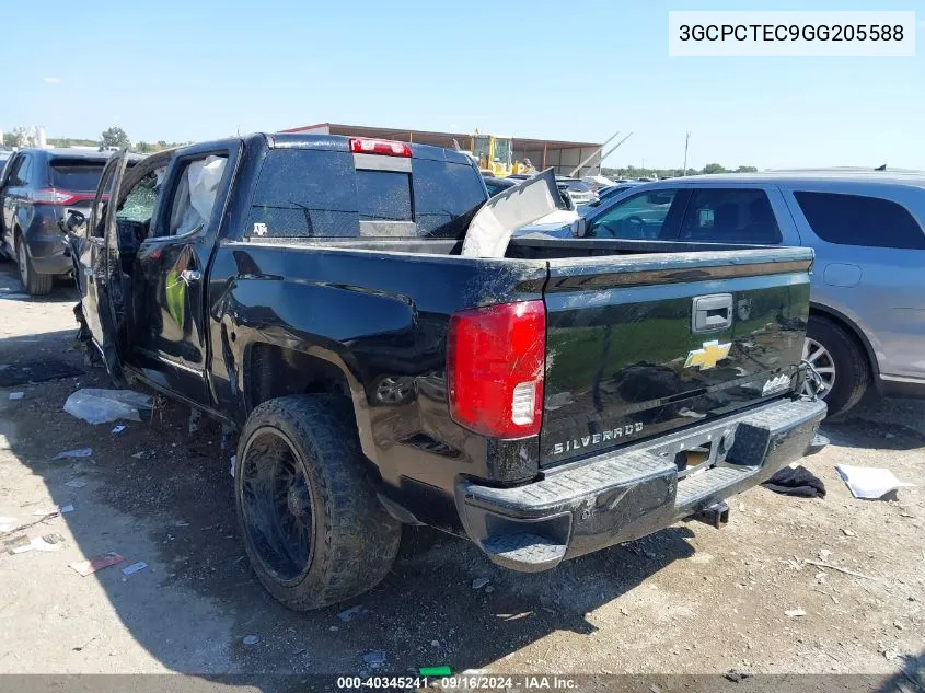 2016 Chevrolet Silverado 1500 High Country VIN: 3GCPCTEC9GG205588 Lot: 40345241