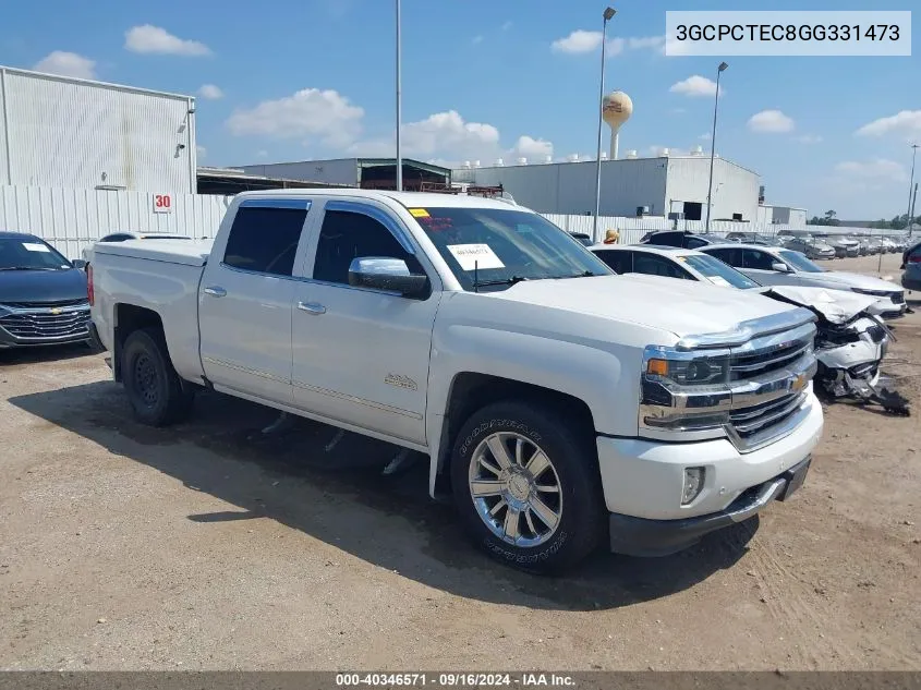 2016 Chevrolet Silverado 1500 High Country VIN: 3GCPCTEC8GG331473 Lot: 40346571