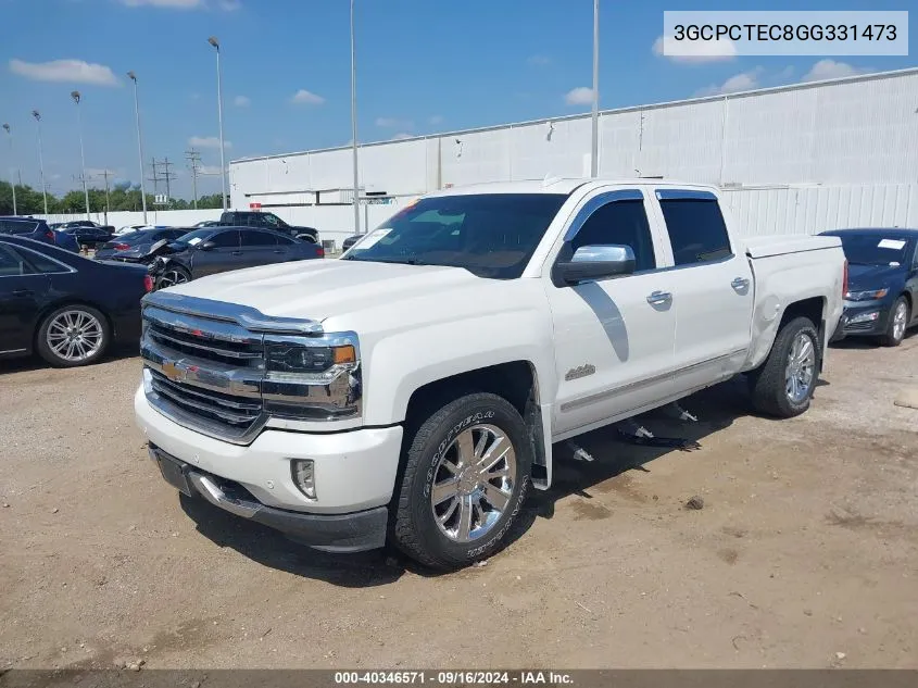 2016 Chevrolet Silverado 1500 High Country VIN: 3GCPCTEC8GG331473 Lot: 40346571