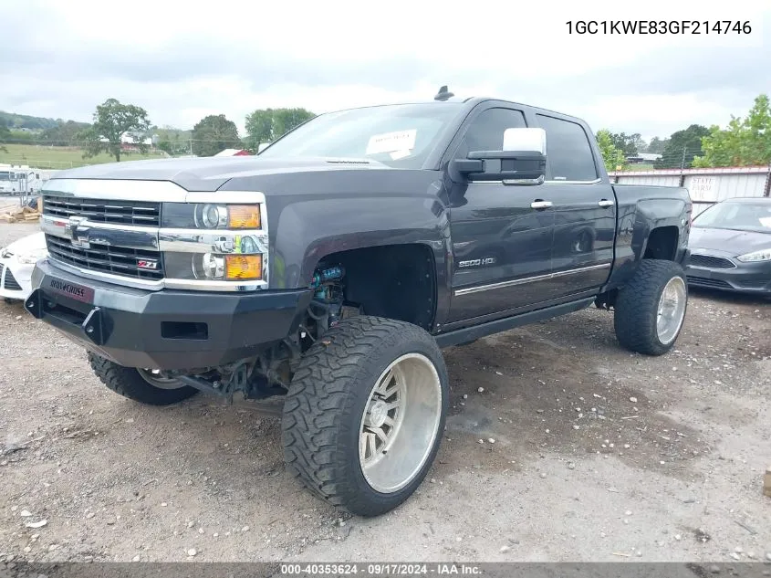 2016 Chevrolet Silverado 2500Hd Ltz VIN: 1GC1KWE83GF214746 Lot: 40353624