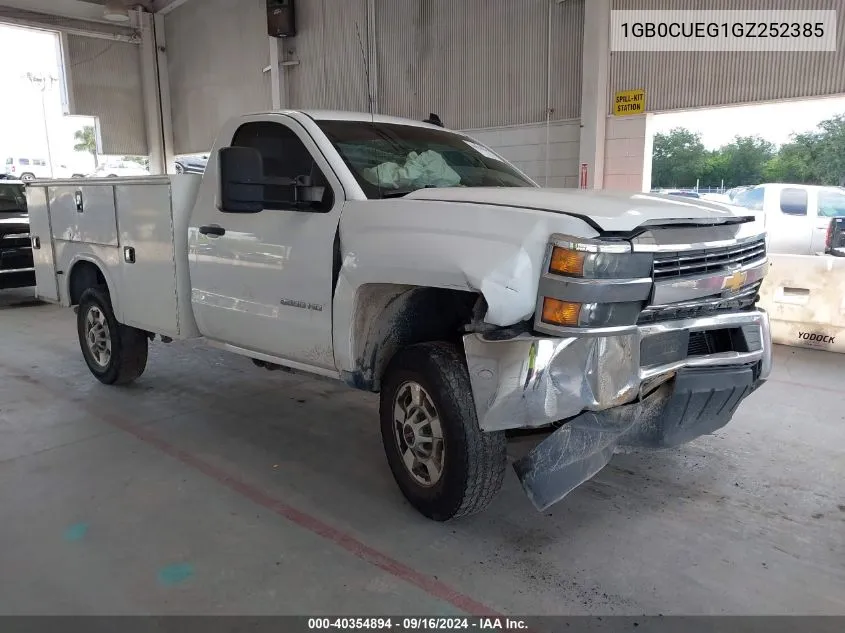 2016 Chevrolet Silverado C2500 Heavy Duty VIN: 1GB0CUEG1GZ252385 Lot: 40354894