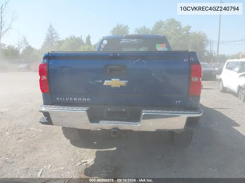 1GCVKREC4GZ240794 2016 Chevrolet Silverado 1500 1Lt