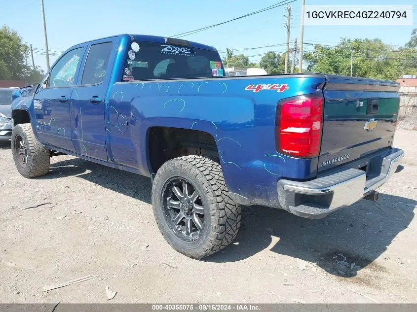 2016 Chevrolet Silverado 1500 1Lt VIN: 1GCVKREC4GZ240794 Lot: 40355075